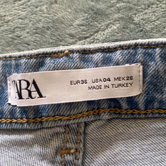 NWT’S Zara Slim Fit High Waisted White washed Jeans Size 36 4 - Picture 10 of 12